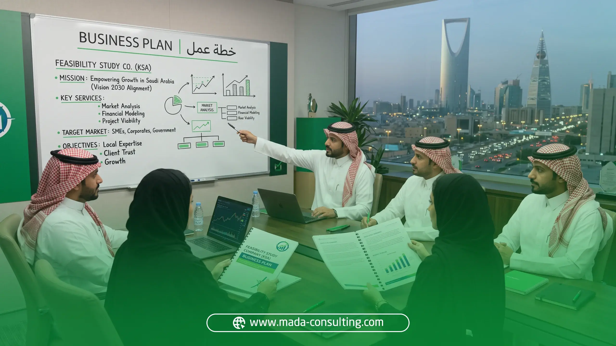 المكونات الرئيسية لخطة العمل الاحترافية