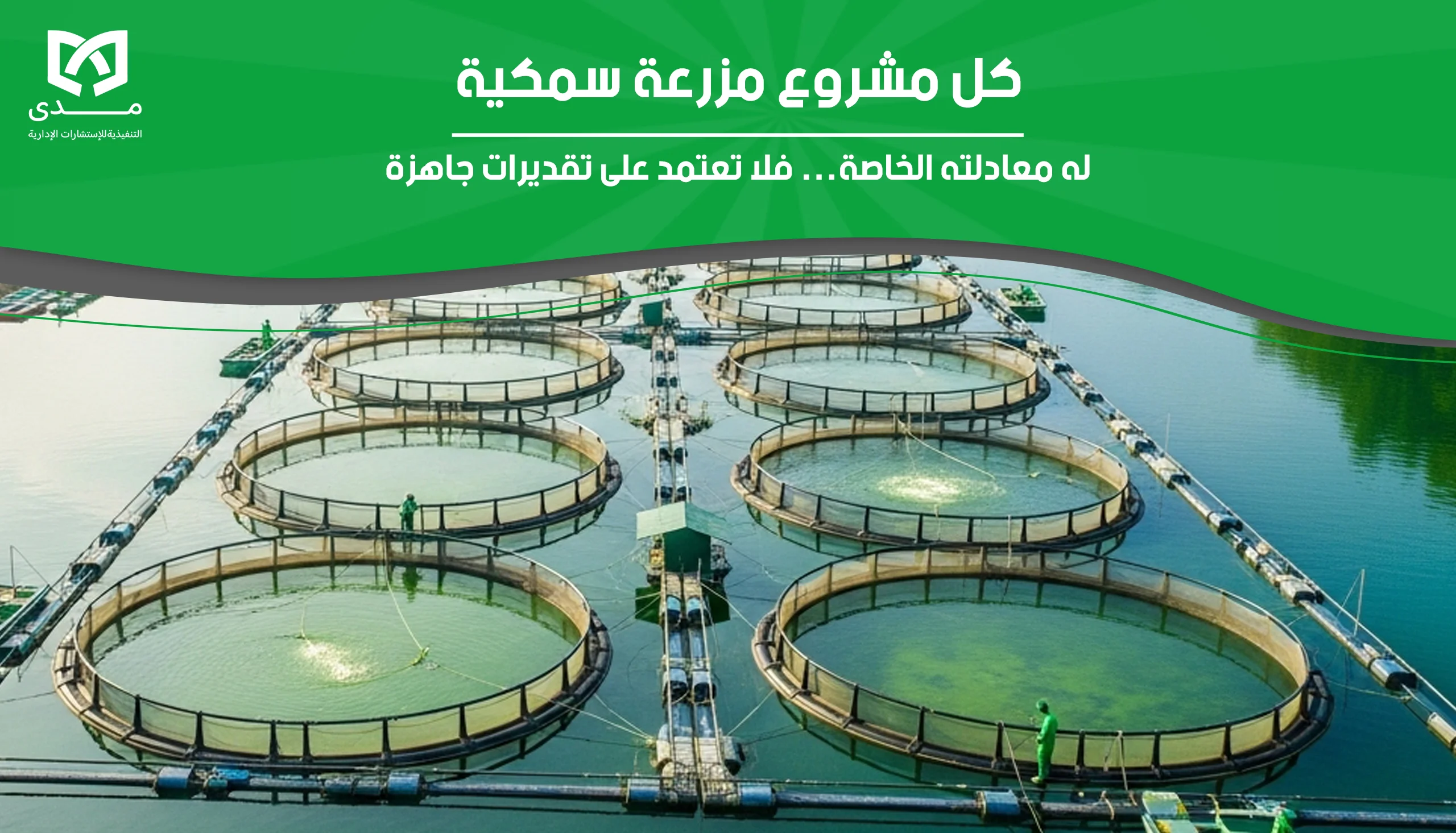 كل مشروع مزرعة سمكية له معادلته الخاصة